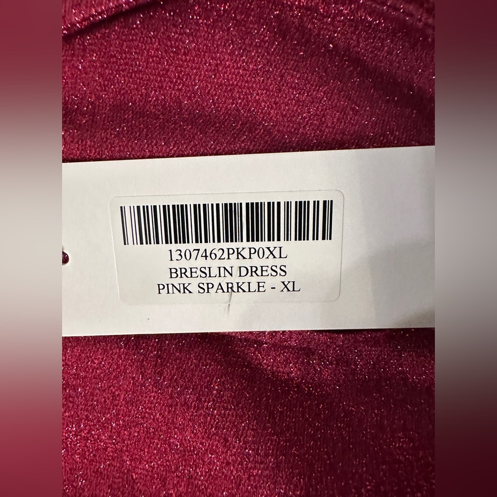 Reformation Pink Sparkle Breslin Dress - NWT - Size XL - Picture 8 of 16